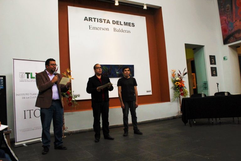 Presenta Museo de Arte de Tlaxcala a Emerson Balderas como artista del mes