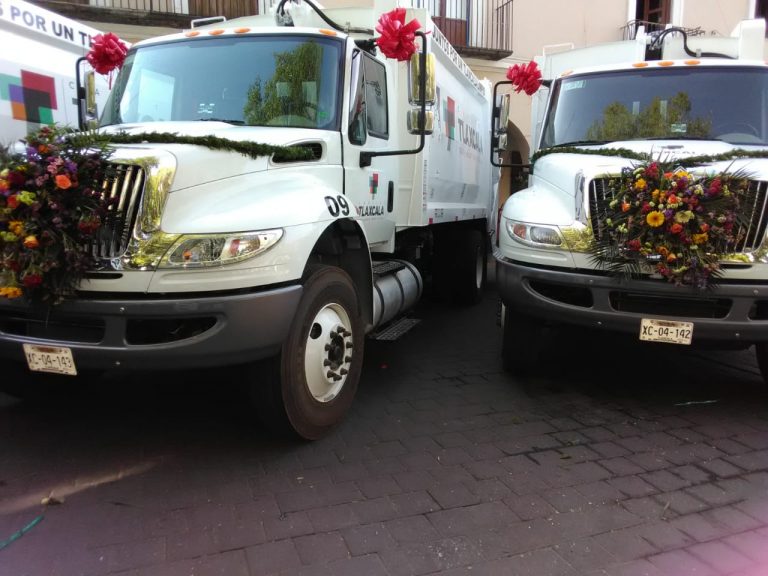 Vuelven 32 rutas de recolección de basura en capital gracias a compactadores nuevos