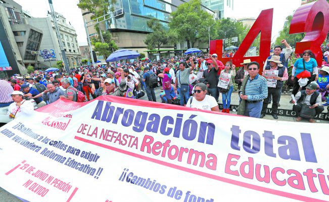 CNTE rechaza aprobación por la Cámara de Diputados de nueva reforma educativa