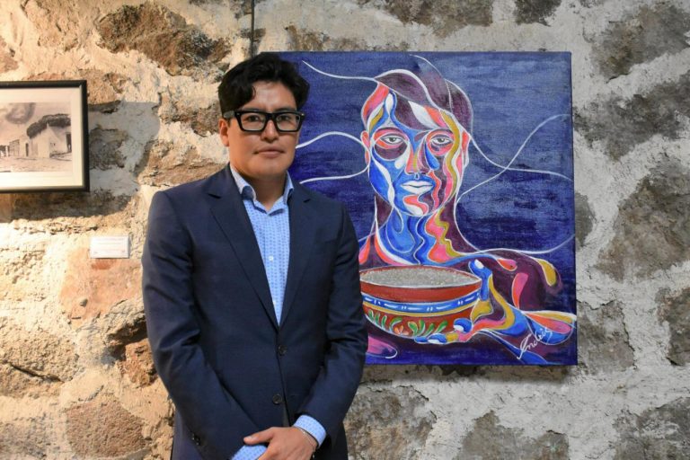 Conoce la obra que donó Andrés Caballero a la galería Domingo Arenas en Zacatelco