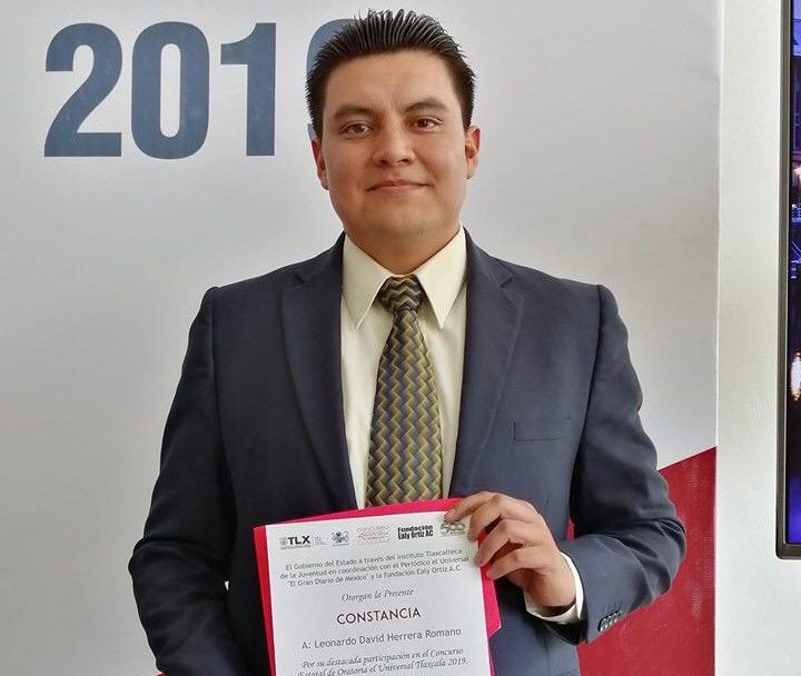 Representa David Herrera a Tlaxcala en Semifinal de Oratoria El Universal 2019