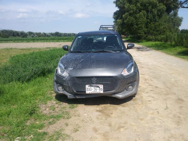 Auto reportado como robado es recuperado cerca de Xoxtla, Puebla, por policía de Zacatelco