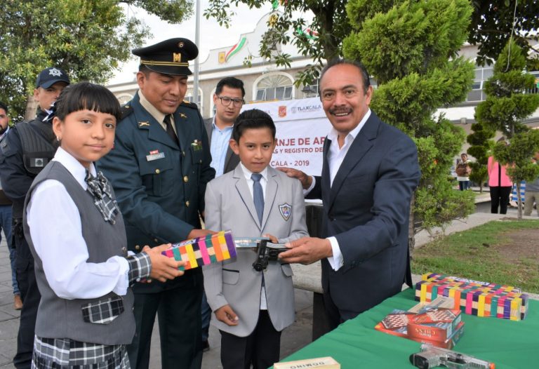Canje de Armas de Fuego, Réplicas y Registro de Armas llega a Zacatelco