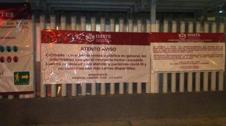Camas Covid19 del ISSSTE, son el 3% del total en Tlaxcala; no entres en pánico, no hay colapso