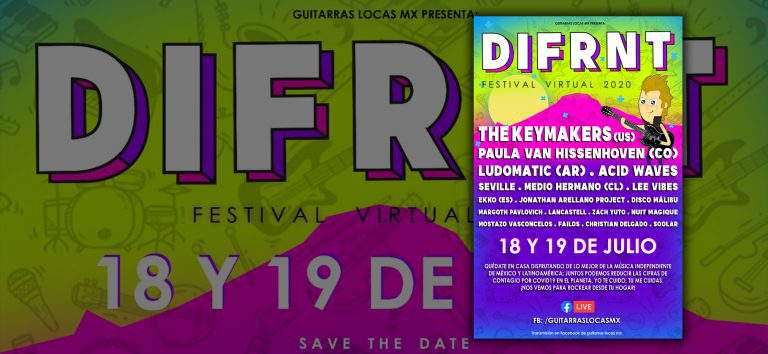 ¿Ya agendaste el Festival Virtual DIFRNT 2020? Nada frena a la escena musical en Tlaxcala