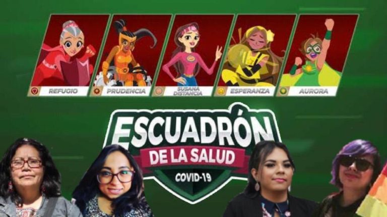 Estas cuatro mujeres tlaxcaltecas podrían representar al Escuadrón de la Salud