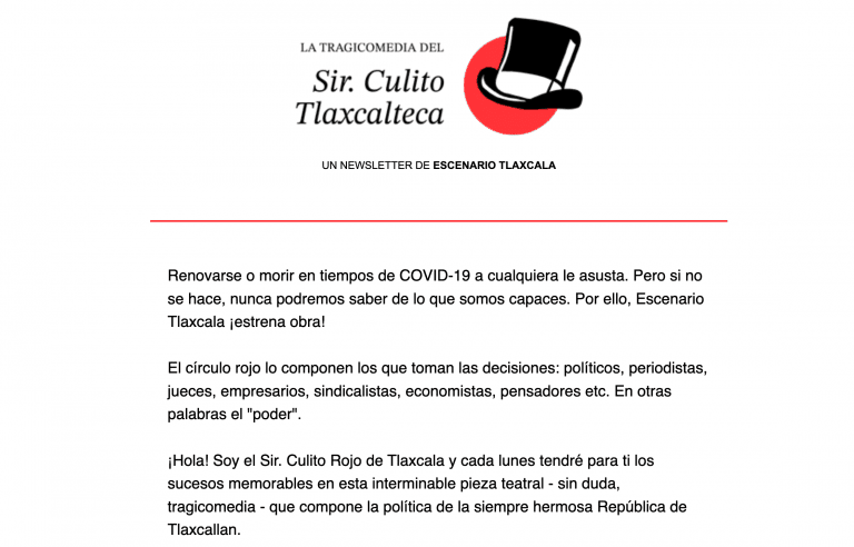 El Sir. Culito Tlaxcalteca. Newsletter político y sin tapujos de Escenario Tlx