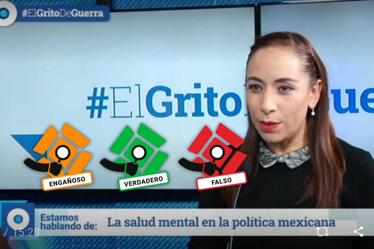 Verificación de entrevista a Adriana Dávila sobre salud mental de AMLO