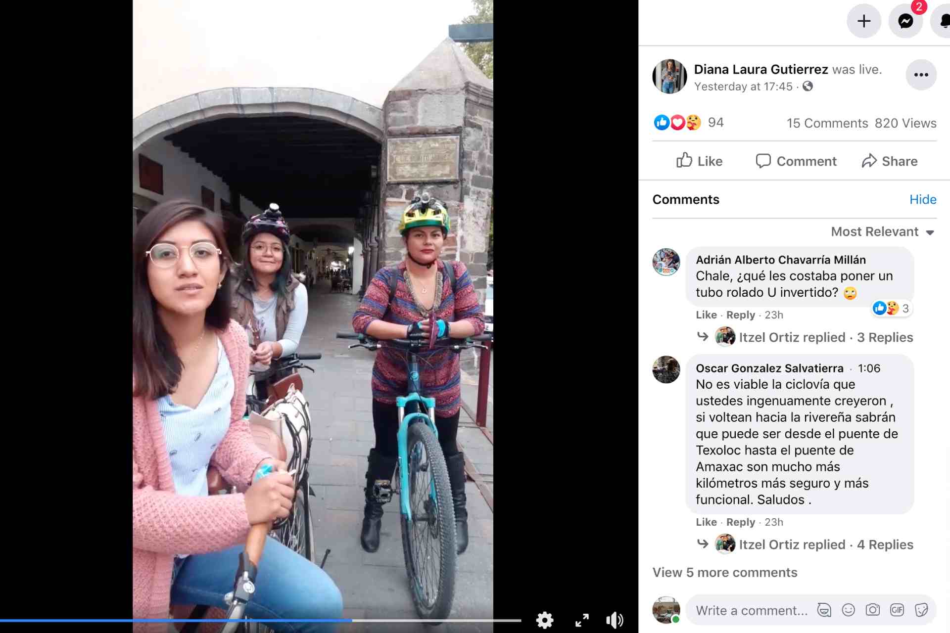 ciclovía San Francisco-Tlaxcala-Colectivo Ciclista Emergente Tlaxcala