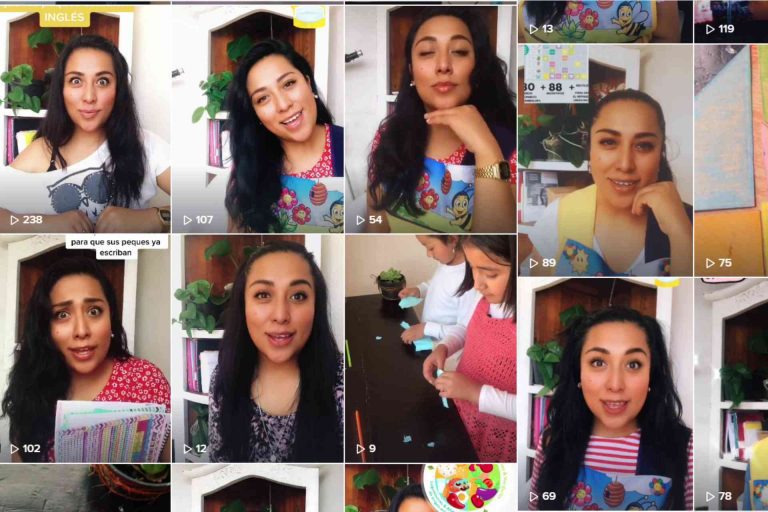 Profesora de preescolar en Xaltocan usa TikTok para afrontar el Covid-19