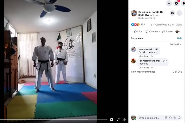 Así responde al Covid-19 escuela de Karate Do inactiva por 5 meses