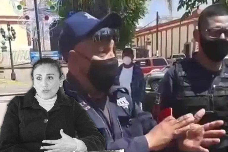 policía-Tlaxco-manifestantes-8M2021-mujeres-feministas-edil-gardenia hernández-PRI