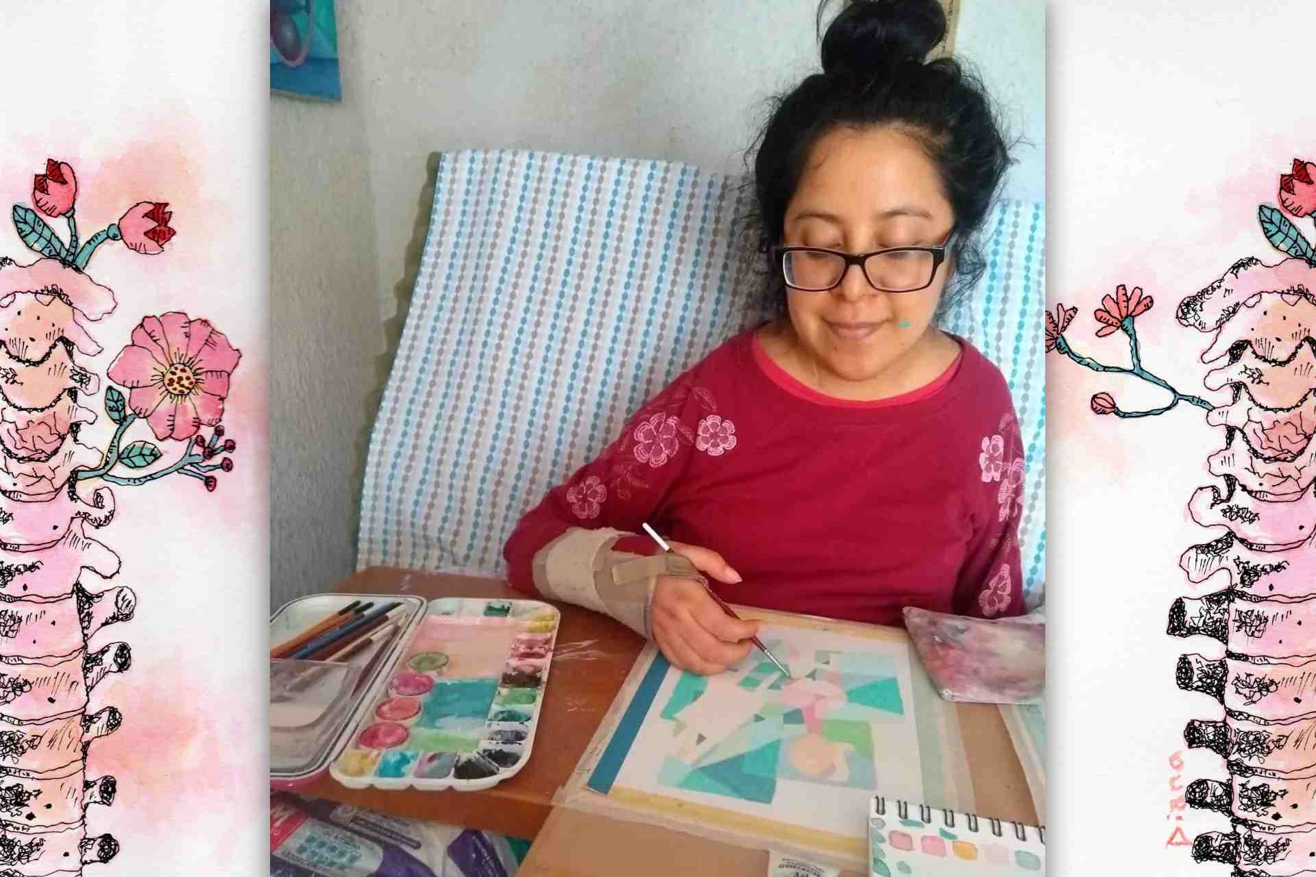 Trozos de vida, diario catártico ilustrado de artista tlaxcalteca con discapacidad 1 Trozos de vida-ITC-Instituto Tlaxcalteca de Cultura-Convocatoria-Personas con discapacidad-pintura