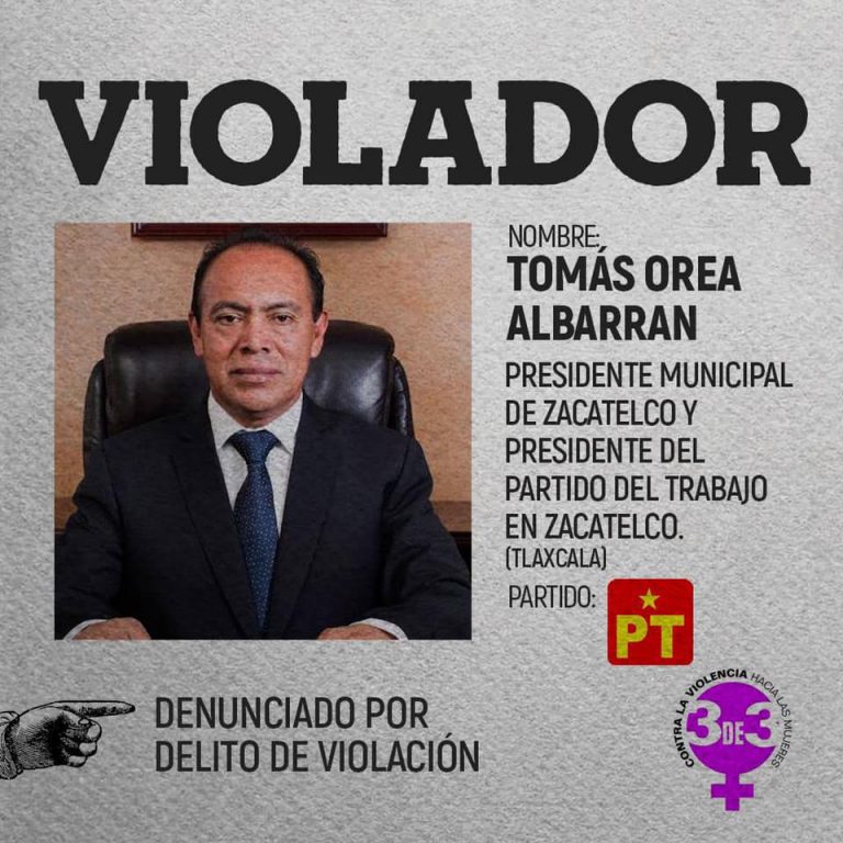 Tomás Orea, alcalde de Zacatelco, es denunciado por violación