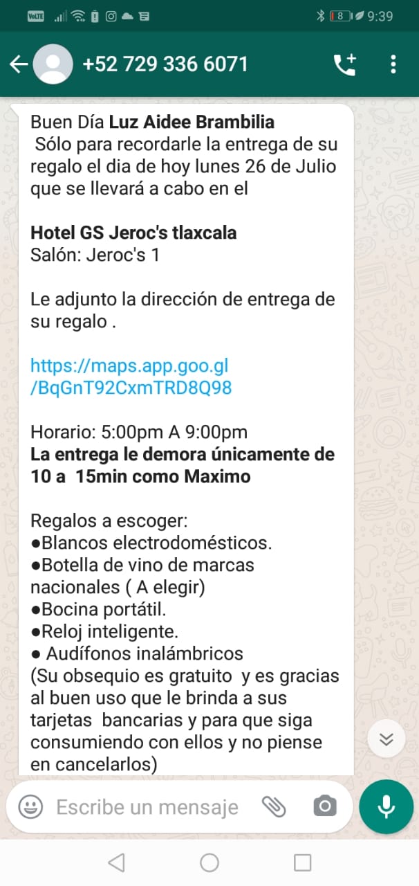 fraude a tarjetas de crédito en Tlaxcala 
