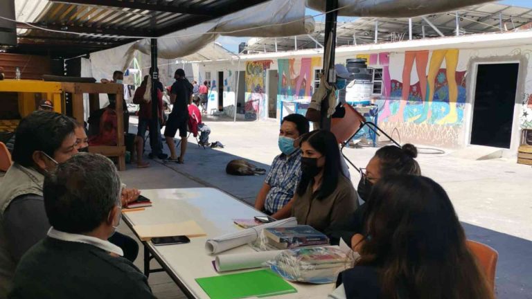 CEDH recibió agenda de protección a migrantes en La Sagrada Familia