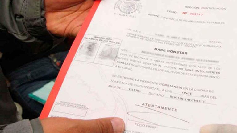 Acta de no antecedentes penales en Tlaxcala: Costo, horario y requisitos