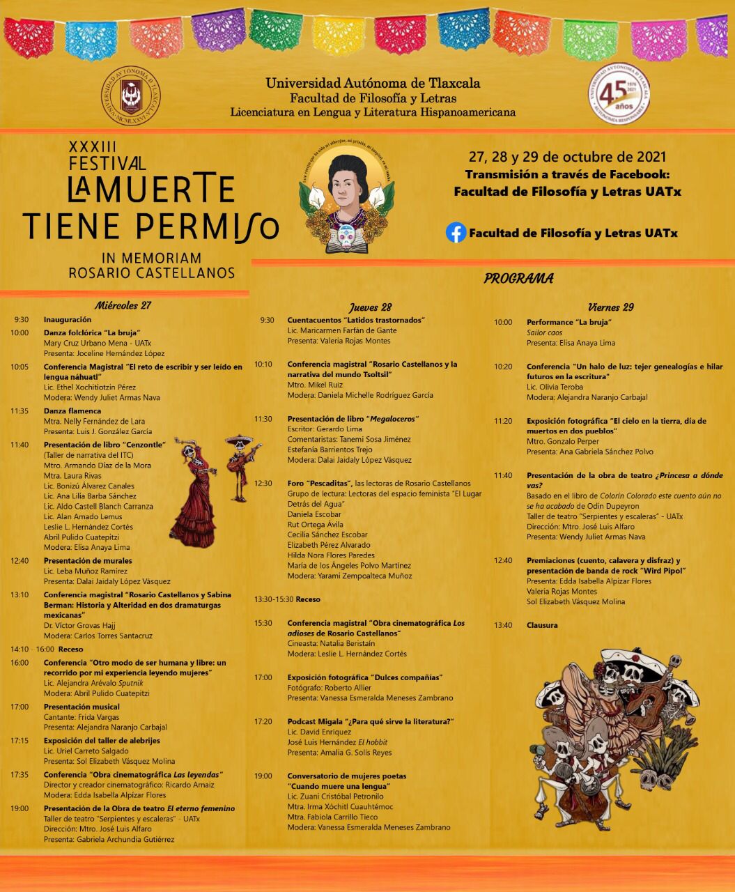 Checa la cartelera de "La muerte tienen permiso", ¡cumple 30 años! 1 Cartelera-Festiva-UAT