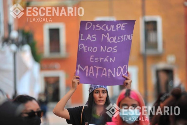 ¡Tlaxcala cuida a tus mujeres, no a tus paredes!: Manifestación feminista