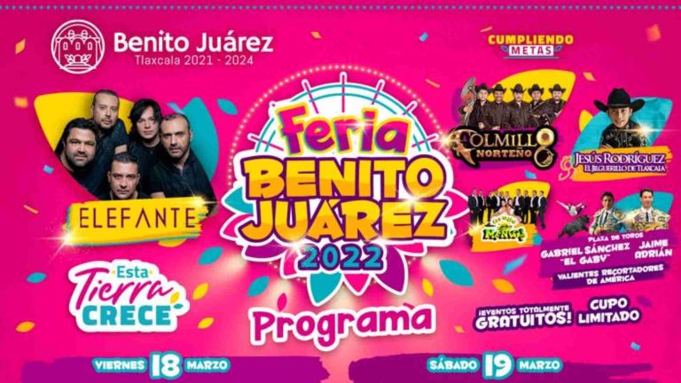 Feria Municipal Benito Juárez 2022 juntará a Elefante con el Jilguerillo y más talento local