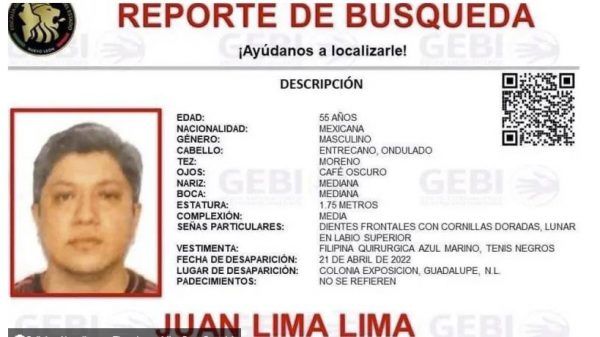 Reporte de búsqueda de Juan Lima Lima