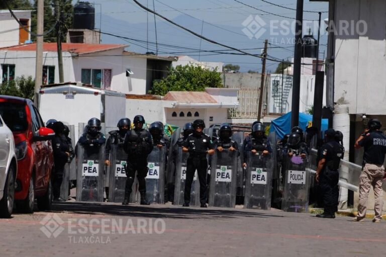 Tlalcuapan: garantizar seguridad no significa formar granaderos a intimidar manifestantes