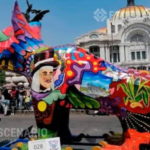 Un alebrije tlaxcalteca monumental sorprendió a la CDMX