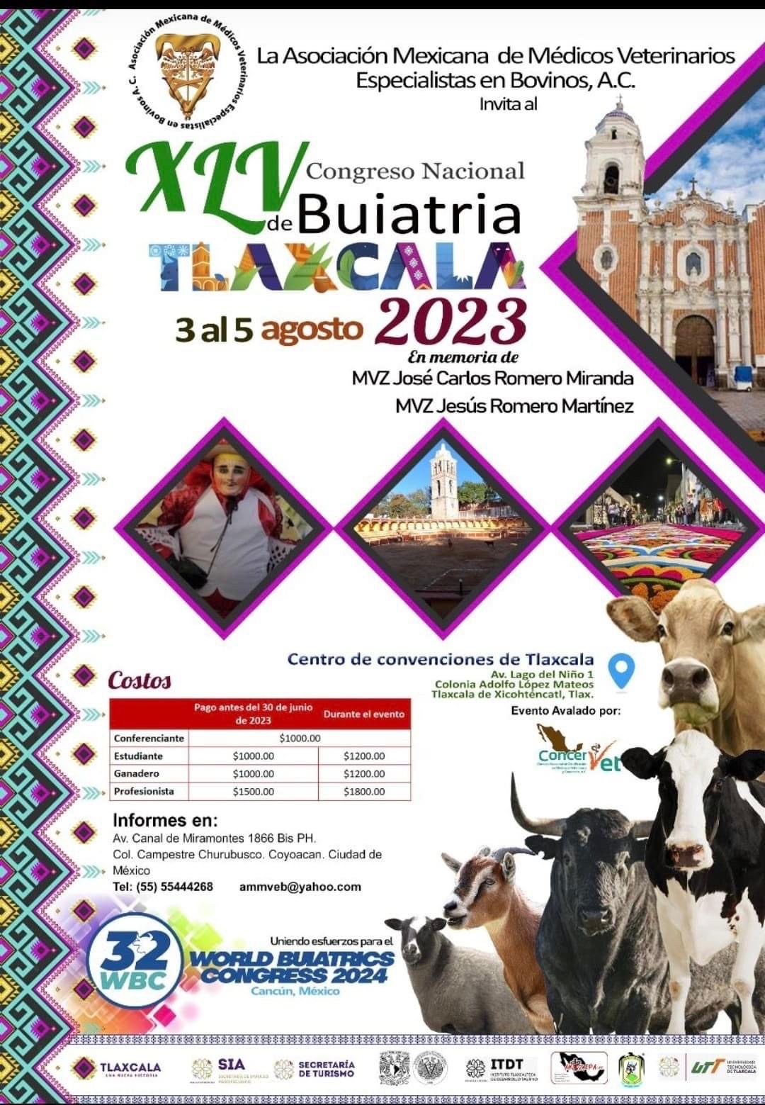 Se celebrará en Tlaxcala por primera vez, congreso veterinario más importante de México 2 congreso Buiatria-2023