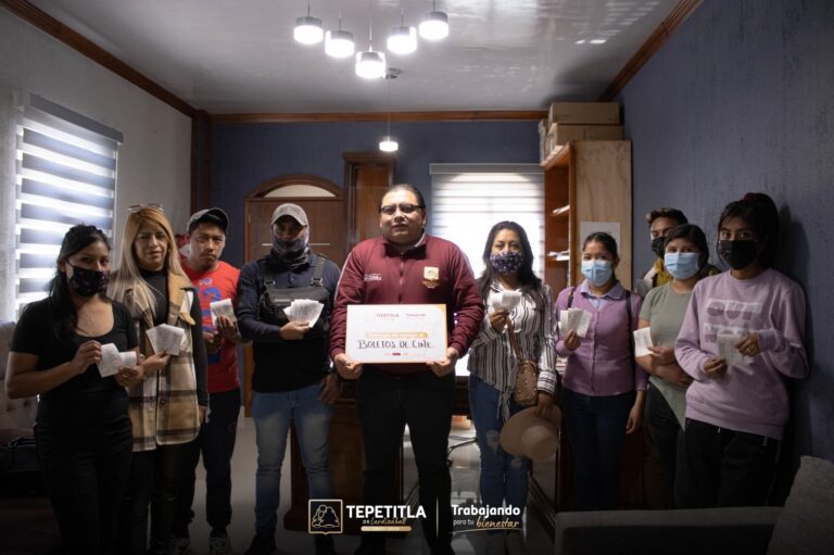 Hoy se entregaron los premios de la dinámica de 14 de febrero en el municipio de Tepetitla