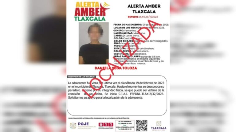 Gracias a la pronta activación de la Alerta Amber localizan a menor reportada como desaparecida