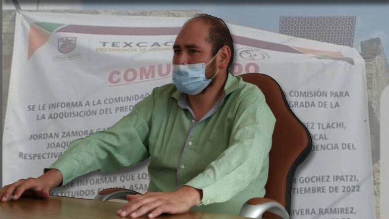 Comité ciudadano de Texcacoac es hostigado por Jonhatan Pérez Montiel, presidente auxiliar