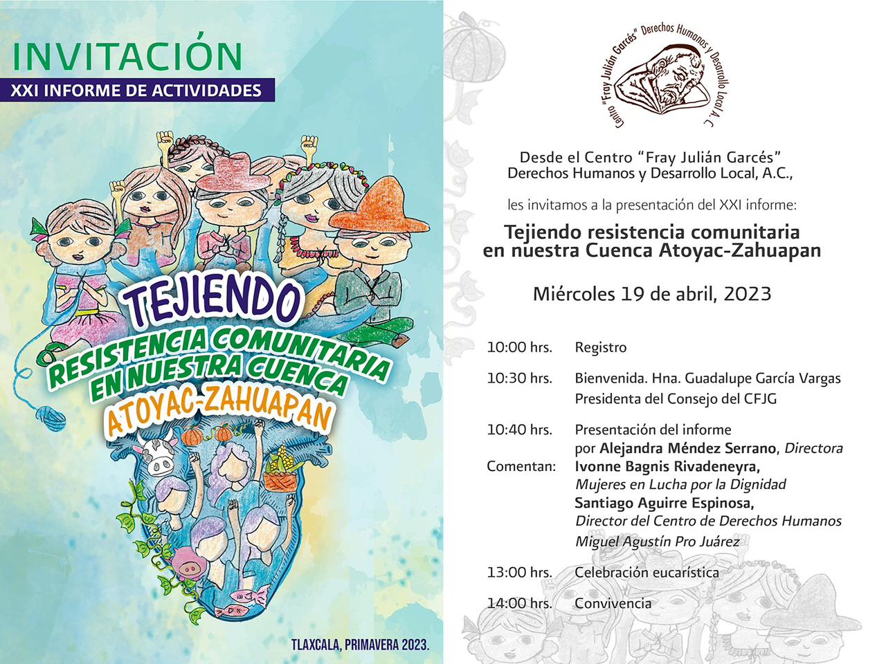 Informe de actividades "Tejiendo resistencia comunitaria en nuestra Cuenca Atoyac-Zahuapan" 2 Informe