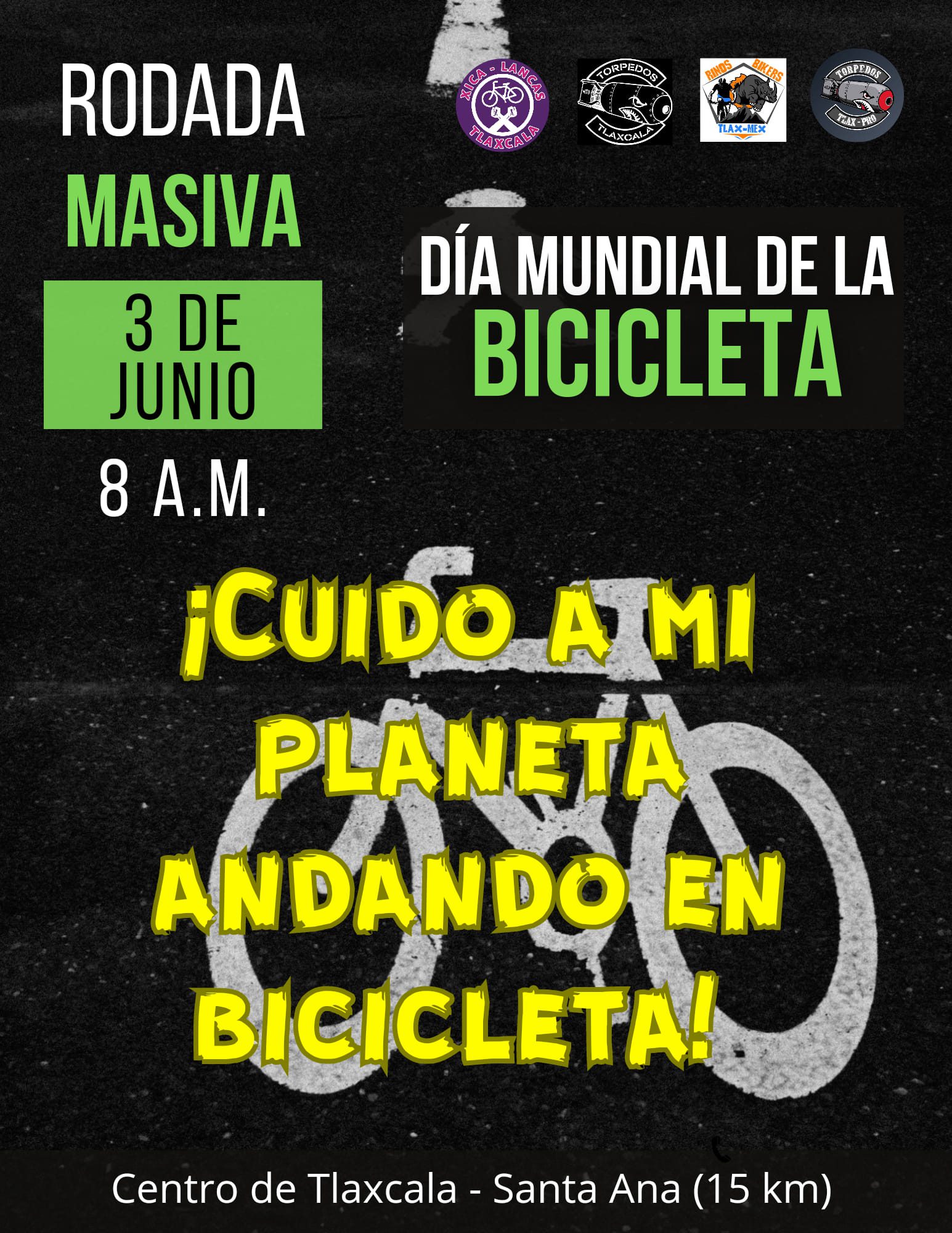 Rodada masiva ¡Cuido mi planeta andando en bicicleta! 2 Rodada