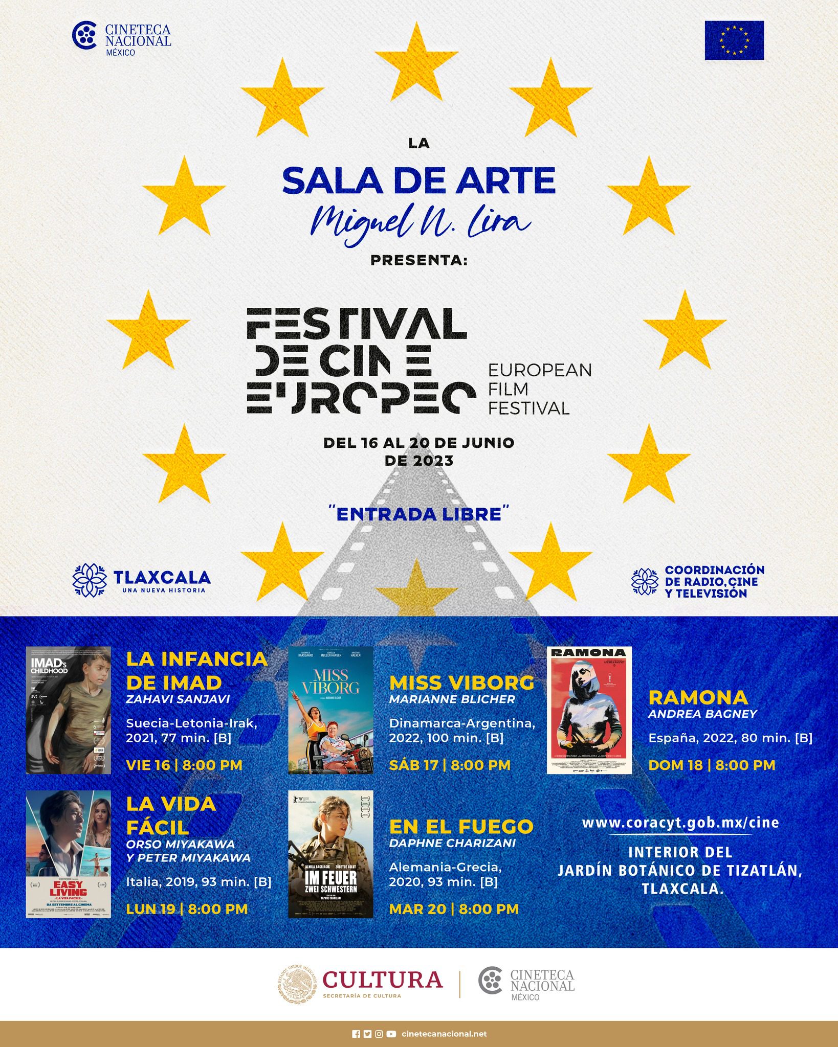 Festival de Cine Europeo en la Sala de Arte Miguel N. Lira 2 Festival