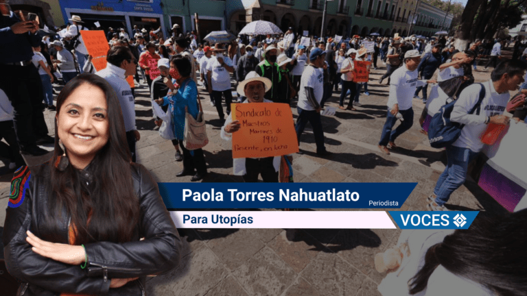 ¿Mega marcha en Tlaxcala se deslegitima cuando funcionarios públicos salen a la calle a protestar con ellos?