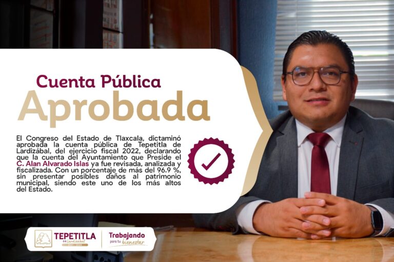 Congreso aprueba Cuenta Pública de Tepetitla de Lardizábal