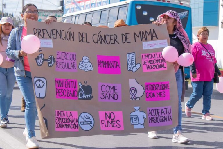 Conmemora el municipio de Tepetitla de Lardizábal Día Internacional de Lucha Contra el Cáncer de Mama
