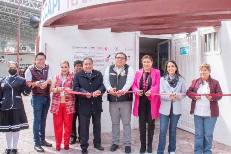 Inauguran Centro Comunitario de Atención a la Primera Infancia No.1 en Tepetitla de Lardizábal