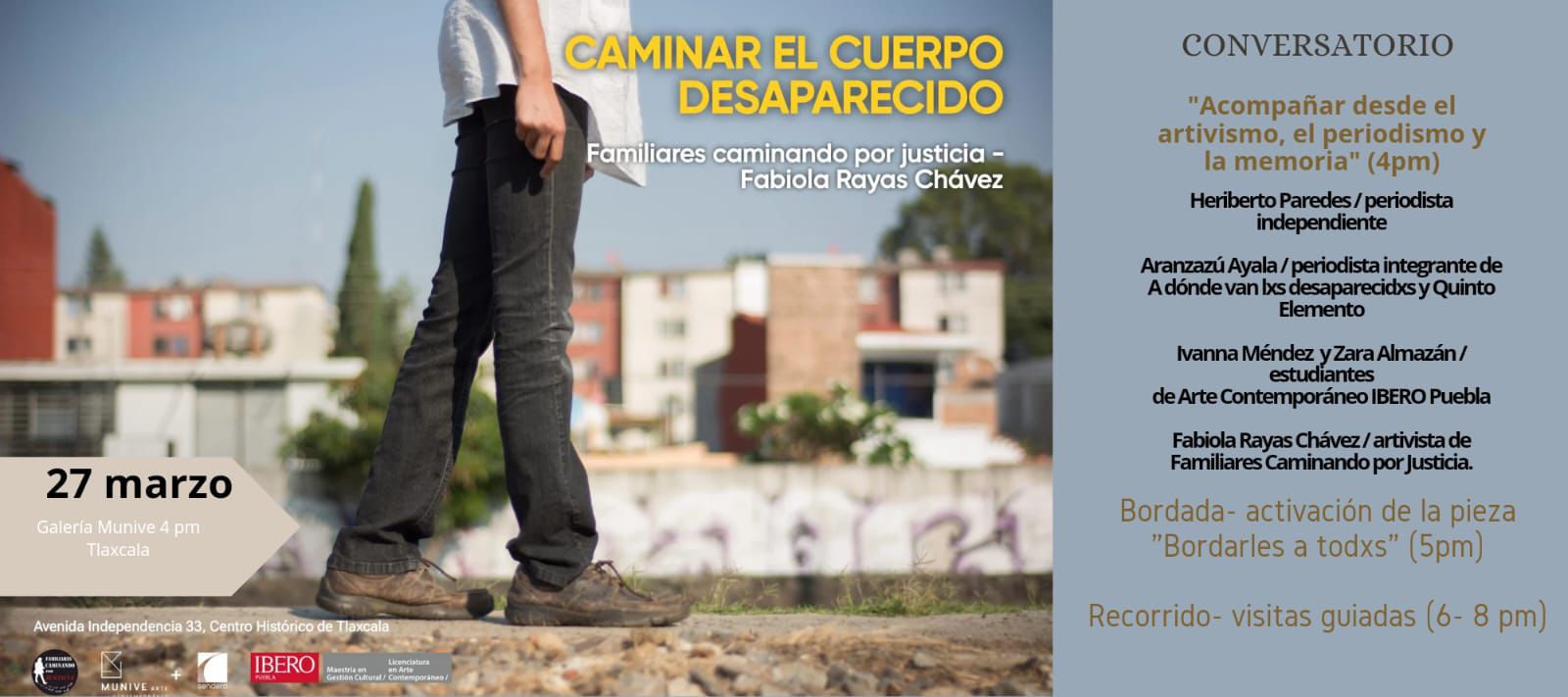 Conversatorio y Bordada Colectiva busca honrar personas desaparecidas en México