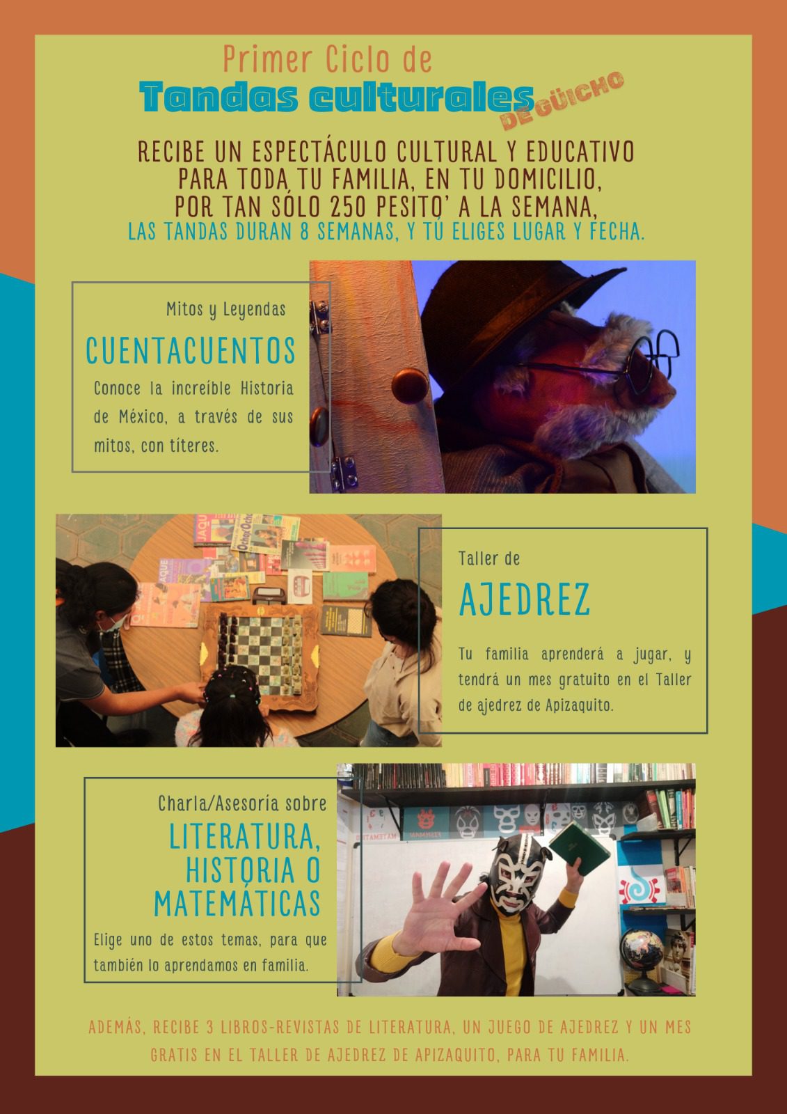 Las tandas culturales de Güicho 3 Guicho 2