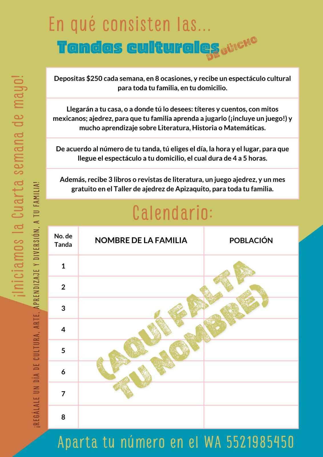 Las tandas culturales de Güicho 4 guicho 3