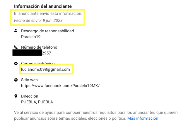 09 Paralelo 19 descargo de publicidad