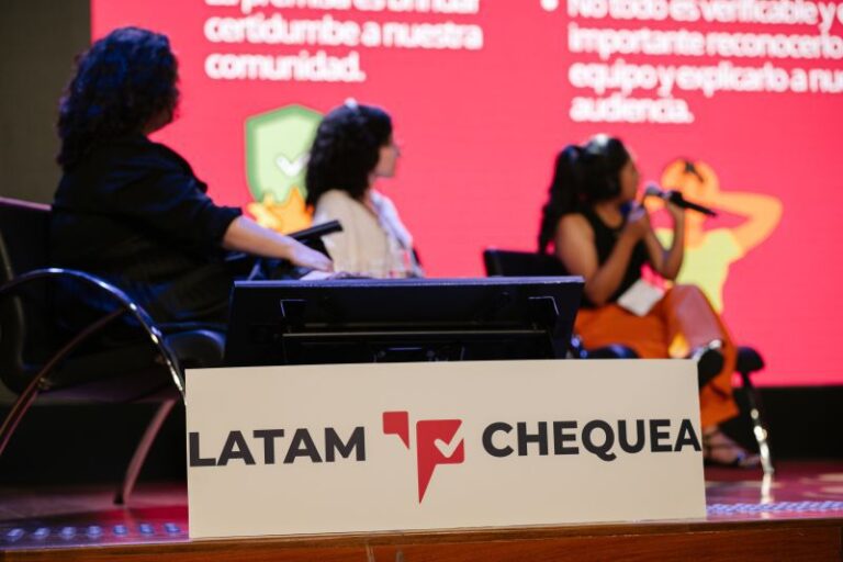 Escenario Tlaxcala celebra 10 años de la Red de LatamChequea junto a verificadores latinoamericanos en São Paulo