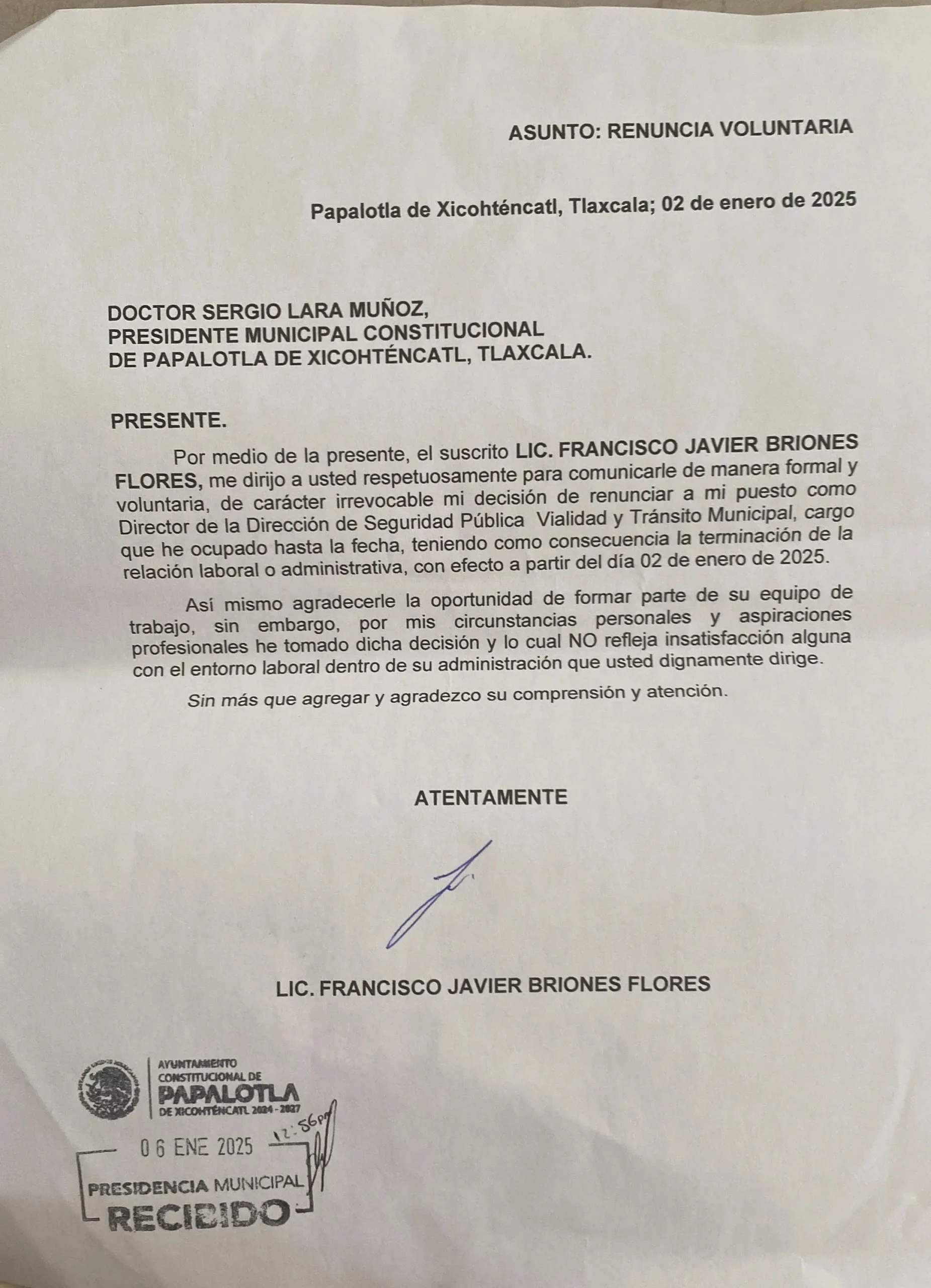 Más allá del desprestigio del edil de Papalotla, Francisco Javier aún busca dónde implementar su proyecto de seguridad integral 1 Papalotla sin director de seguridad