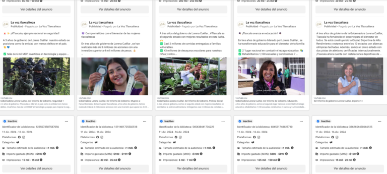 Página de Facebook ha pagado $33,630 para justificar ineficiencias del Gobierno de Tlaxcala