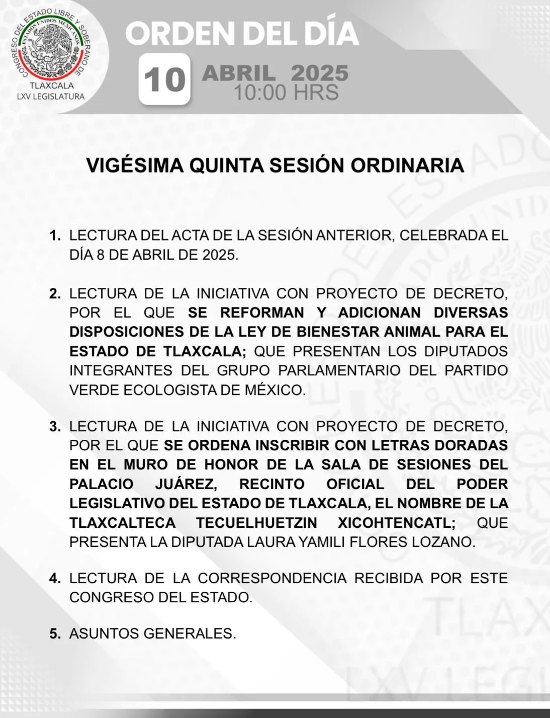 Ley de Bienestar Animal en Tlaxcala