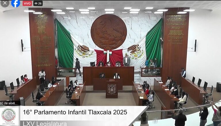 El Parlamento Infantil Tlaxcala 2025 se compuso de 14 niñas y 1 niño