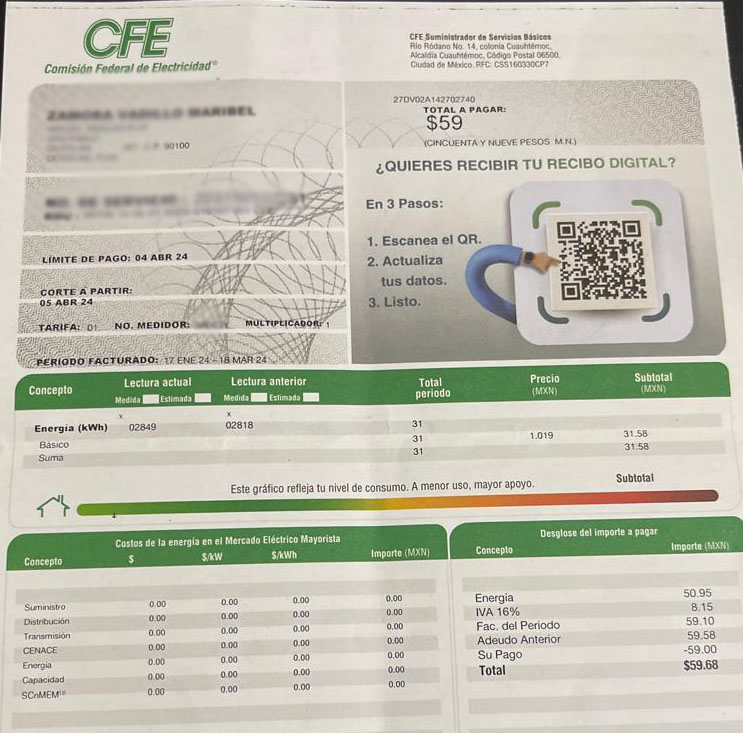 ¿Te subió la luz? Aplican de nuevo impuesto DAP; te contamos cómo librarte de este concepto 7 Recibo de luz 4