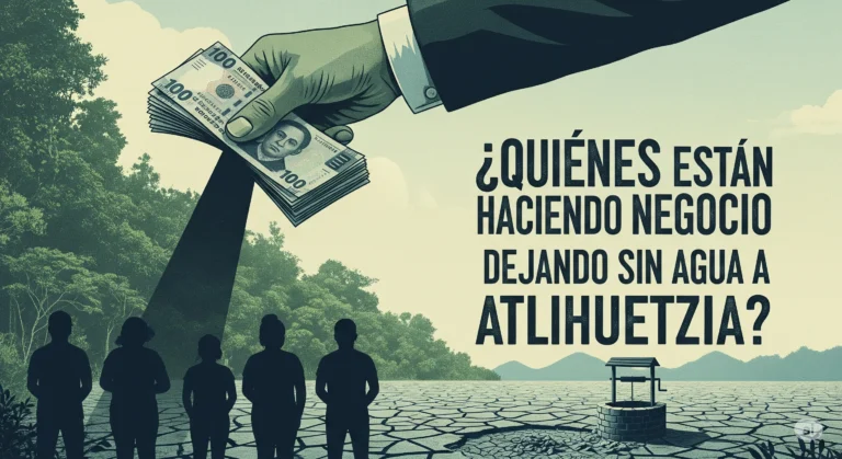 3. ¿Quiénes están haciendo negocio dejando sin agua a Atlihuetzia?