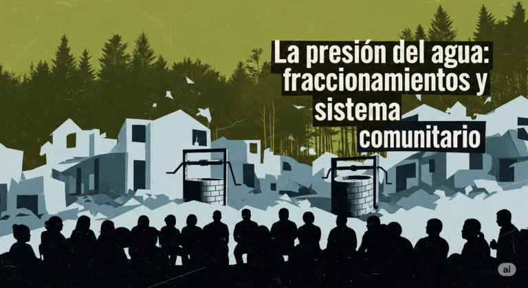 1. ⁠La presión del agua: fraccionamientos, sistema comunitario y disputa por el territorio en Atlihuetzia